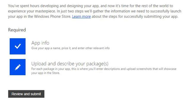 remove and submit windows App
